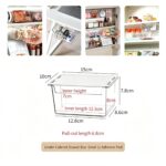 Under Cabinet Hanging Drawer Box, Small Size Clear Acrylic Cosmetic Organiser