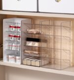 White Frame Drawer Organiser, 3 Drawers With Slant Grid, Multi Compartment Storage - Image 9