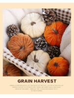 Flocked Fabric Faux Pumpkin Ornament, Ins Style Halloween & Christmas Table Decorations, Lovely Scene Layout Supplies, Cream White 6cm - Image 8