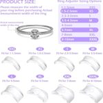 Ring Size Adjuster Kit 20-Pack - Ring Sizer Tool with Measuring Gauge - Resizer Spiral for Loose Rings - Stainless Steel Polishing Cloth - Image 3