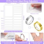 Ring Size Adjuster Kit 26-Pack - Ring Sizer Tool with Measuring Gauge - Resizer Spiral for Loose Rings - Stainless Steel Polishing Cloth - Image 5