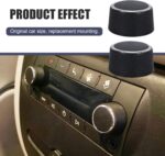 2 PCS Car Audio Adjustment Knobs, Rear Radio Volume Control Knob, Audio System Repair Kit OEM# 22912547, Compatible with Chevy Tahoe Silverado GMC Acadia Sierra Yukon Escalade (Black) - Image 7