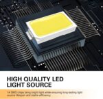 2 PCS Car Rearview Mirror Turn Signal Lights, Hidden LED Arrow Indicator with 3528-14SMD, 12V Sequential Flashing Light, Universal Side Mirror Safety Warning Modification for Cars (Yellow) - Image 5