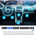 Car OBDII Diagnostic Tool, ELM327 Engine Data Scanner for Real-time Monitoring, Portable Fault Reading and Elimination Tool, Universal Bluetooth Connection for IOS Android Windows (Blue) - Image 6