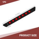Car Third Brake Light Decal, Cute Hollow Out Love High Mount Stop Light Sticker, Waterproof Self-adhesive Taillight Overlay, Universal Decorative Part for Car SUV Truck (Carbon Fiber Black) - Image 3