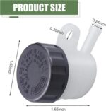 Motorcycle Brake Oil Reservoir, Rear Brake Master Cylinder Oil Cup, Anti-leakage Clutch Tank Reservoir, Universal for Motocross Motorcycle Street Bike ATV 4 Wheel Beach Kart (White & Black) - Image 3