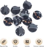10 PCS Car T10 LED Bulb Sockets, 194 Rapid Response Twist Lock Wedge Base, Waterproof Anti-vibration Fixed Holder, Universal for Dashboard Instrument License Plate Reading Light (Black) - Image 4