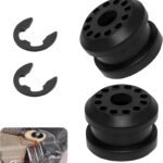 2 PCS Car Transfer Case Shifter Linkage Bushings, Cushion Shock Stabilizing Shifter Bushing, Repair Replacement Accessory OEM# 68078974AA 68078975AA, Compatible with Dodge Ram 2500 (Black)