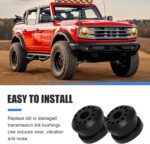 2 PCS Car Transfer Case Shifter Linkage Bushings, Cushion Shock Stabilizing Shifter Bushing, Repair Replacement Accessory OEM# 68078974AA 68078975AA, Compatible with Dodge Ram 2500 (Black) - Image 7