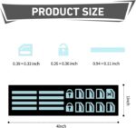 Car Window Control Switch Sticker, Glass Lifter Luminous Decorative Decal, Safety Waterproof Protective Film, Universal Self-adhesive Modified Interior for Car Buttons (Fluorescence Blue) - Image 3