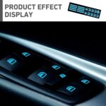 Car Window Control Switch Sticker, Glass Lifter Luminous Decorative Decal, Safety Waterproof Protective Film, Universal Self-adhesive Modified Interior for Car Buttons (Fluorescence Blue) - Image 7