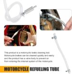 2 PCS Motorcycle Brake Bleeders, One-way Non-return Check Valve and Leak Prevent Fuel Line, Clutch Hydraulic Oil Drain Tool, Universal for Brake Bleeding Hydraulic Clutch Systems (Silver) - Image 7
