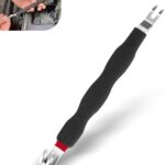 Car Terminal Disconnect Plier, Dual-head Connector Removal Tool, Anti-rust Anti-slip Plug Terminal Separator, Portable Tool for Most Cars Trucks SUVs (Black)