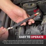 Car Terminal Disconnect Plier, Dual-head Connector Removal Tool, Anti-rust Anti-slip Plug Terminal Separator, Portable Tool for Most Cars Trucks SUVs (Black) - Image 8