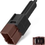 Car Brake Light Switch, Cruise Control Stop Lamp Switch Assembly, Plug and Play Replacement OEM# 25300-3RA0A 25300-4M400 25300-AT300 25300-AT30A, Compatible with Infiniti Nissan (Black)