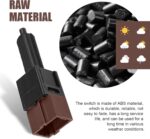 Car Brake Light Switch, Cruise Control Stop Lamp Switch Assembly, Plug and Play Replacement OEM# 25300-3RA0A 25300-4M400 25300-AT300 25300-AT30A, Compatible with Infiniti Nissan (Black) - Image 5