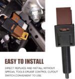 Car Brake Light Switch, Cruise Control Stop Lamp Switch Assembly, Plug and Play Replacement OEM# 25300-3RA0A 25300-4M400 25300-AT300 25300-AT30A, Compatible with Infiniti Nissan (Black) - Image 6