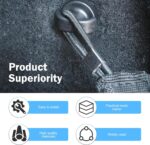 4 PCS Car Cargo Net Hooks, Multi-functional Vertical & Horizontal Trunk Organizer Hook, Rust-proof Screw-in Tie-down Fastener, Portable Storage Net Clip for Most Cars SUVs Trucks (Black) - Image 4