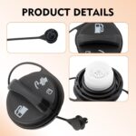Car Fuel Cap, Leak-proof Anti-loss Rotary Fuel Tank Cover with Clear Marking, OEM# 15763227 GT231, Compatible with Chevy Avalanche Silverado Suburban Tahoe GMC Sierra Yukon Escalade (Black) - Image 3