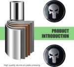 4 PCS Car Wheel Center Caps, 2.24" Cool Personalized Longtooth Skull Wheel Center Hub Cap Cover, Scratch-Resistant Anti-Rust Rim Sticker Accessory, Universal for Cars Tire Trim (Black) - Image 6