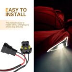 2 PCS Car LED Light Decoders, 9006/HB4 Plug and Play Warning Error Eliminator, Anti-flicker Load Resistor Harness Adapter, Universal Bulb Retrofit Fault Cancel Device for Cars (Black) - Image 5