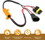 2 PCS Car LED Light Decoders, 9006/HB4 Plug and Play Warning Error Eliminator, Anti-flicker Load Resistor Harness Adapter, Universal Bulb Retrofit Fault Cancel Device for Cars (Black) - Image 6
