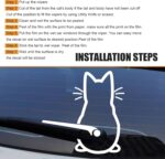 Cat Car Windshield Wiper Sticker, Cute Cartoon Tail Wagging Effect Wiper Sticker, Rear Windshield Waterproof Decorative Decal, Self-adhesive Exterior Accessory for Cars (White) - Image 5