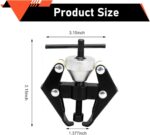 Car Front Windshield Wiper Arm Puller, Adjustable Anti-slip Wiper Arm Removal Tool, Heavy Duty Steel Anti-rust Terminal Puller, Portable Disassembly Tool for Cars Trucks SUVs (Black) - Image 3