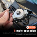 Car Front Windshield Wiper Arm Puller, Adjustable Anti-slip Wiper Arm Removal Tool, Heavy Duty Steel Anti-rust Terminal Puller, Portable Disassembly Tool for Cars Trucks SUVs (Black) - Image 6