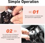 Car Front Windshield Wiper Arm Puller, Adjustable Anti-slip Wiper Arm Removal Tool, Heavy Duty Steel Anti-rust Terminal Puller, Portable Disassembly Tool for Cars Trucks SUVs (Black) - Image 7