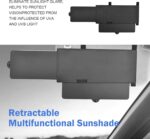 Car Sun Visor Extender, Bi-directional Expandable Anti-glare Visor, Clip-on Side Window Filtering Sunshade, Sun Blocker Protection Accessory for Driver & Passenger Side (Black) - Image 4