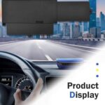 Car Sun Visor Extender, Bi-directional Expandable Anti-glare Visor, Clip-on Side Window Filtering Sunshade, Sun Blocker Protection Accessory for Driver & Passenger Side (Black) - Image 5