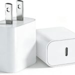 USB C Charger Block, 2Pack for iPhone 17 16 Fast Charging Plug for Apple 20W Type C Power Adapter Plug Box for iPhone 17 16 15 14 13 12 11 Pro Max XS X XR SE Plus, for iPad USBC Wall Charge Cube Brick