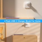 USB C Charger Block, 2Pack for iPhone 17 16 Fast Charging Plug for Apple 20W Type C Power Adapter Plug Box for iPhone 17 16 15 14 13 12 11 Pro Max XS X XR SE Plus, for iPad USBC Wall Charge Cube Brick - Image 7