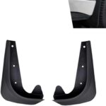 2 PCS Car Mud Flaps, Small Splash Protection Mudguard, Waterproof All-weather Mud Flap Kit for Left Right Front Wheel, Universal Protective Modification for Cars Sedans (Black) - Image 2