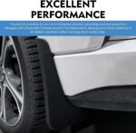 2 PCS Car Mud Flaps, Small Splash Protection Mudguard, Waterproof All-weather Mud Flap Kit for Left Right Front Wheel, Universal Protective Modification for Cars Sedans (Black) - Image 8