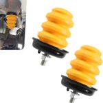 2 PCS Car Rear Axle Bumper, Rear Shock Absorber Bump Stop with Nut, Reduce Rattle Buffer Replacement OEM# 15712438, Compatible with Chevy Silverado 1500 2500 3500 Suburban GMC Sierra (Yellow)