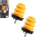 2 PCS Car Rear Axle Bumper, Rear Shock Absorber Bump Stop with Nut, Reduce Rattle Buffer Replacement OEM# 15712438, Compatible with Chevy Silverado 1500 2500 3500 Suburban GMC Sierra (Yellow)