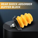 2 PCS Car Rear Axle Bumper, Rear Shock Absorber Bump Stop with Nut, Reduce Rattle Buffer Replacement OEM# 15712438, Compatible with Chevy Silverado 1500 2500 3500 Suburban GMC Sierra (Yellow) - Image 6