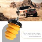 2 PCS Car Rear Axle Bumper, Rear Shock Absorber Bump Stop with Nut, Reduce Rattle Buffer Replacement OEM# 15712438, Compatible with Chevy Silverado 1500 2500 3500 Suburban GMC Sierra (Yellow) - Image 8