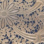 Embroidered Heat Insulation Placemat 6-Pack - Hollow Round PVC Table Mat with Lace Design - Anti-Slip Oil Proof Dining Mat for Kitchen Restaurant - Gold 39cm - Image 2