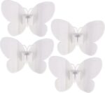 4pcs USB Cable Winder Clips Desk Cord Organizer Butterfly Wire Holder for Appliance