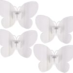 4pcs USB Cable Winder Clips Desk Cord Organizer Butterfly Wire Holder for Appliance
