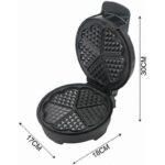 1000W Mini Waffle Maker - Easy Clean, Fast Heating, Compact Nonstick Waffle Machine - Image 4