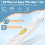 Dog Hair Clipper and Trimmer, Small Dog Wireless Beauty Kit, With Led Lights(White) - Image 2