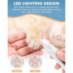 Dog Hair Clipper and Trimmer, Small Dog Wireless Beauty Kit, With Led Lights(White) - Image 3