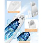 Dog Hair Clipper and Trimmer, Small Dog Wireless Beauty Kit, With Led Lights(White) - Image 5