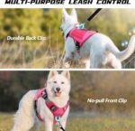 Dog Harness Large Dog No Pull Reflective Adjustable Pet Vest with Handle - Black L - Image 2