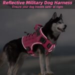 Dog Harness Large Dog No Pull Reflective Adjustable Pet Vest with Handle - Orange M - Image 4