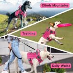 Dog Harness Large Dog No Pull Reflective Adjustable Pet Vest with Handle - Orange M - Image 5